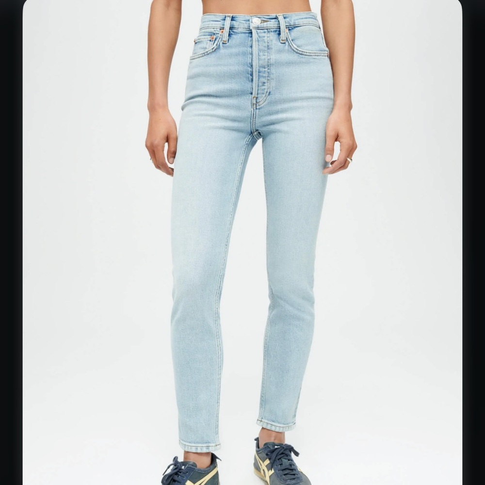 reDone High Rise Ankle Crop